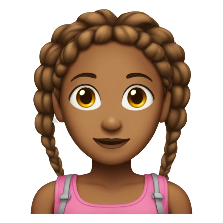 A brownskin woman with braids  sticker