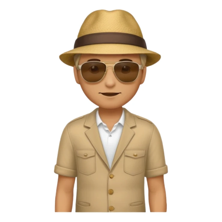 Man with one hand in his pocket sticker