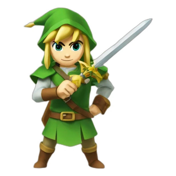Link writing (The Legend of Zelda) sticker