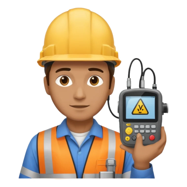 chef opérateur contrôle non destructif homme sticker