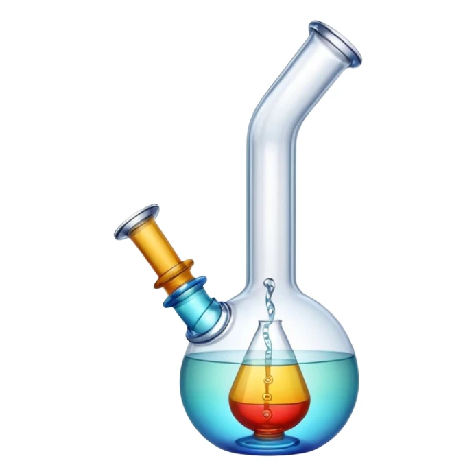colorful modern glass bong water pipe sticker