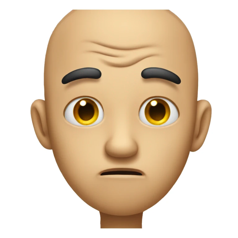 Emoji rolls his eyes and covers his face with his hand sticker