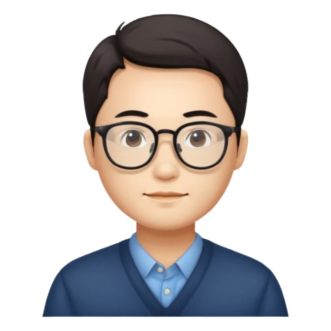 cz binance owner, chinese with glasses sticker