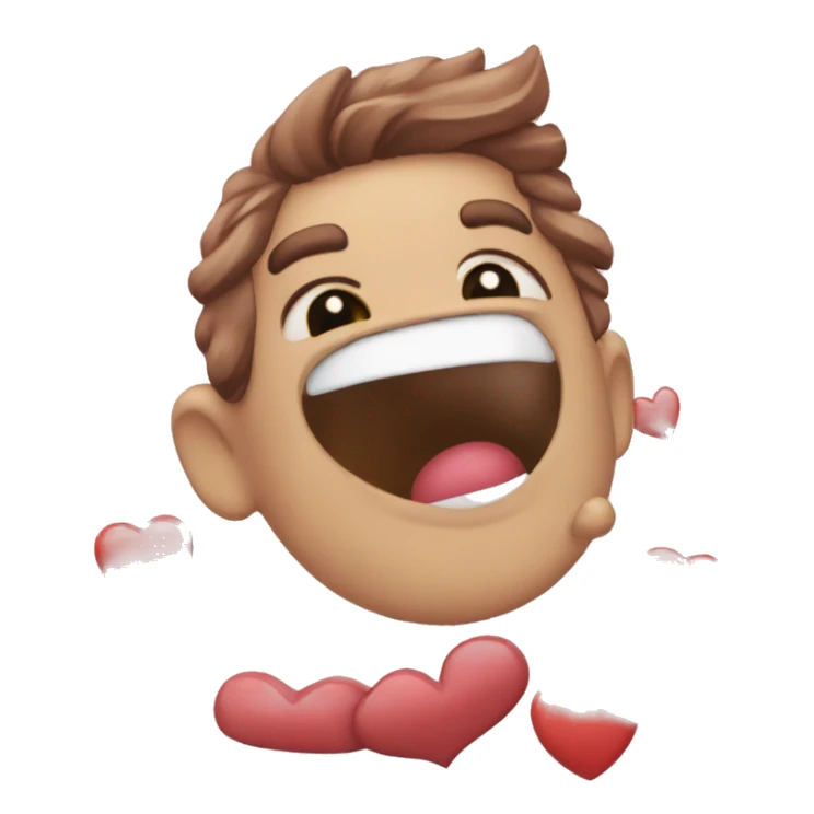 emoji enamorado mandando un beso sticker