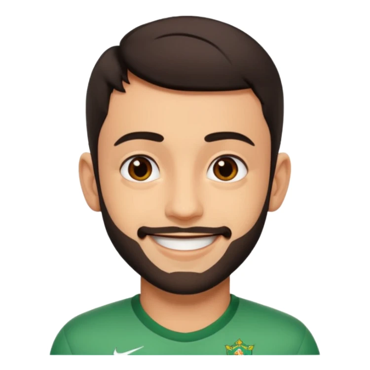 Realistic emoji of Bruno Fernandes sticker
