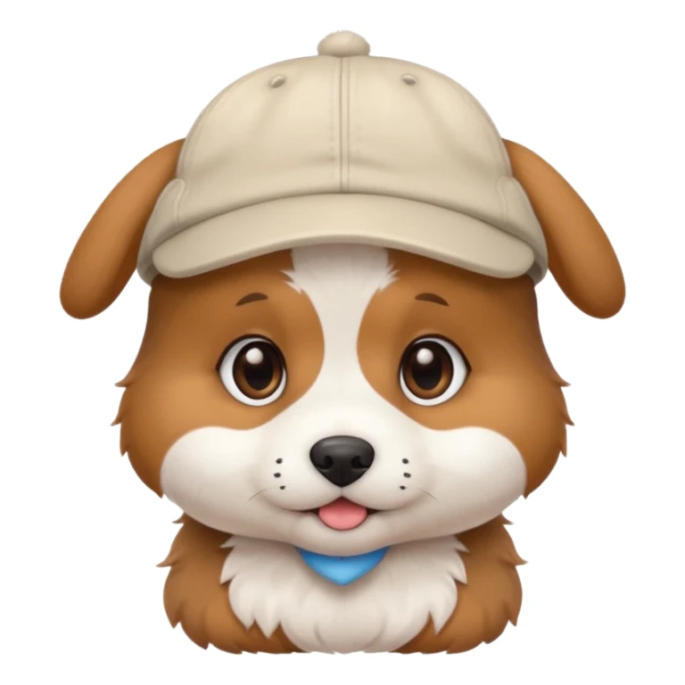 baby dog with a cap sticker