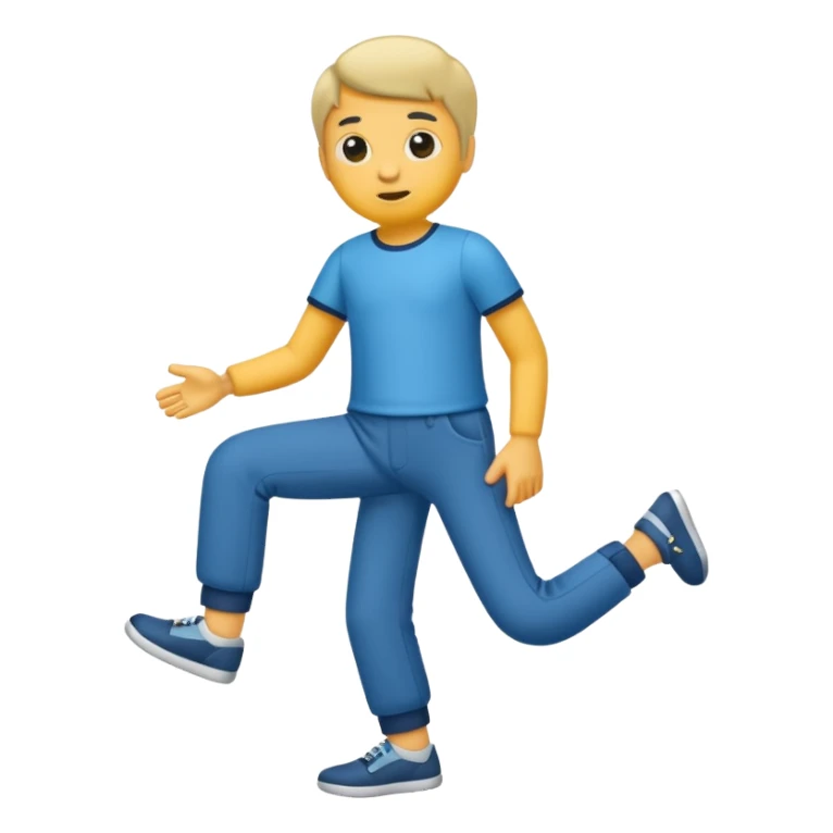 A little guy with no limbs but legs with pants sticker