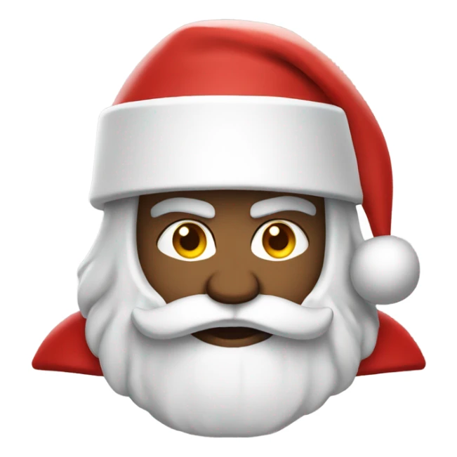 white spartan male wearing red santa hat sticker