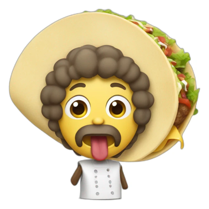 Singe qui mange un french tacos sticker