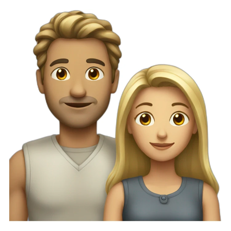 Man and woman sticker