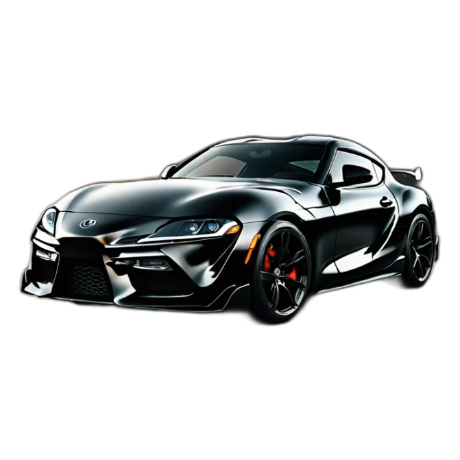Toyota supra noir pop in bing sticker