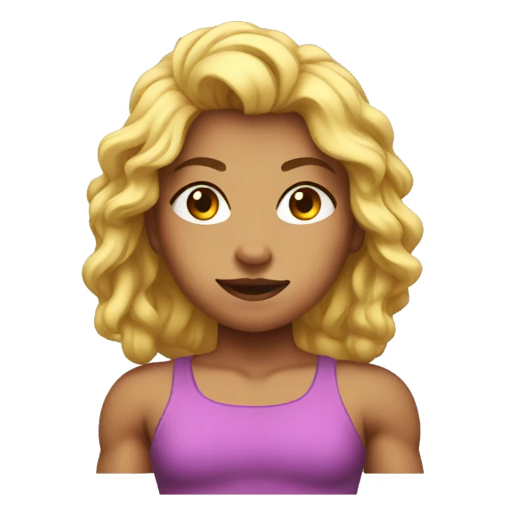 muscular girl  sticker