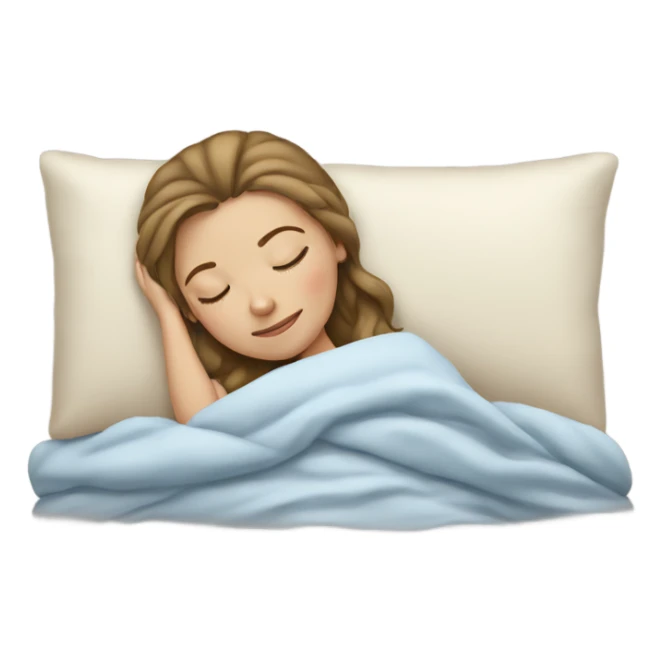 white girl sleeping sticker