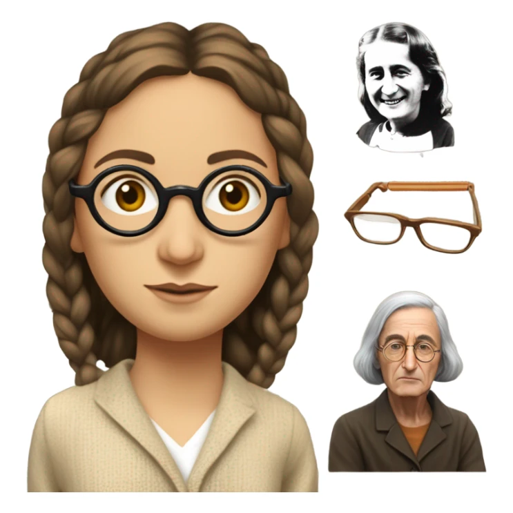 John Lennon and Anne Frank sticker