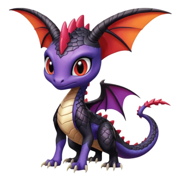 Colorful Realistic Exotic Meloetta-Cynder-Spyro-Toothless-Fakémon-creature-hybrid sticker