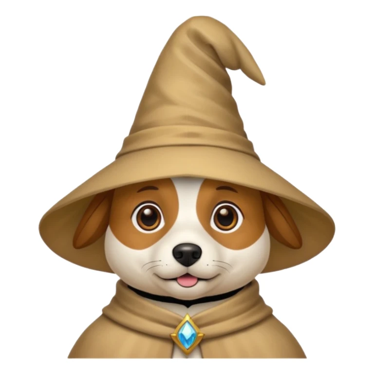 Dog wizard sticker