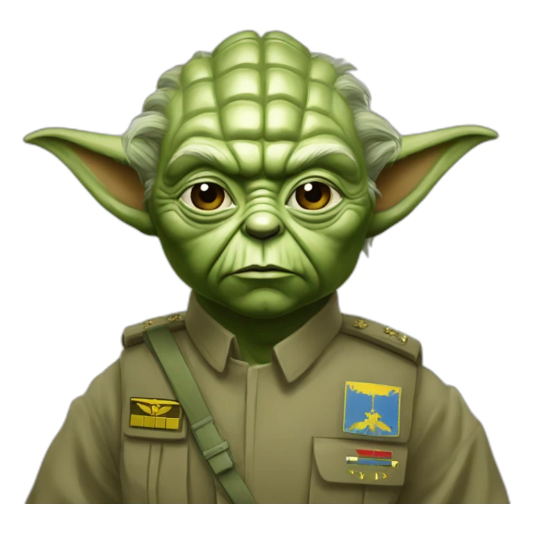 Yoda general Ukraine army shevron Zaluzhny sticker