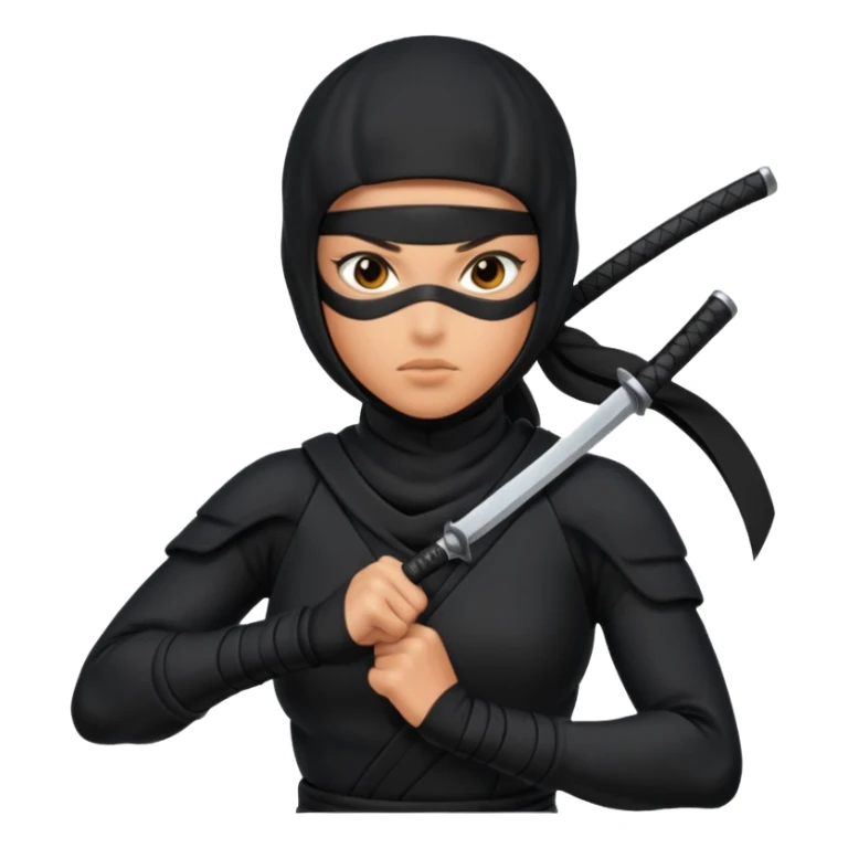 ninja woman sticker
