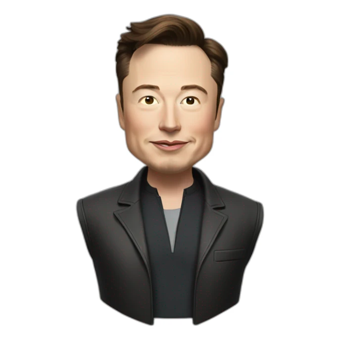 elon musk con untesla sticker