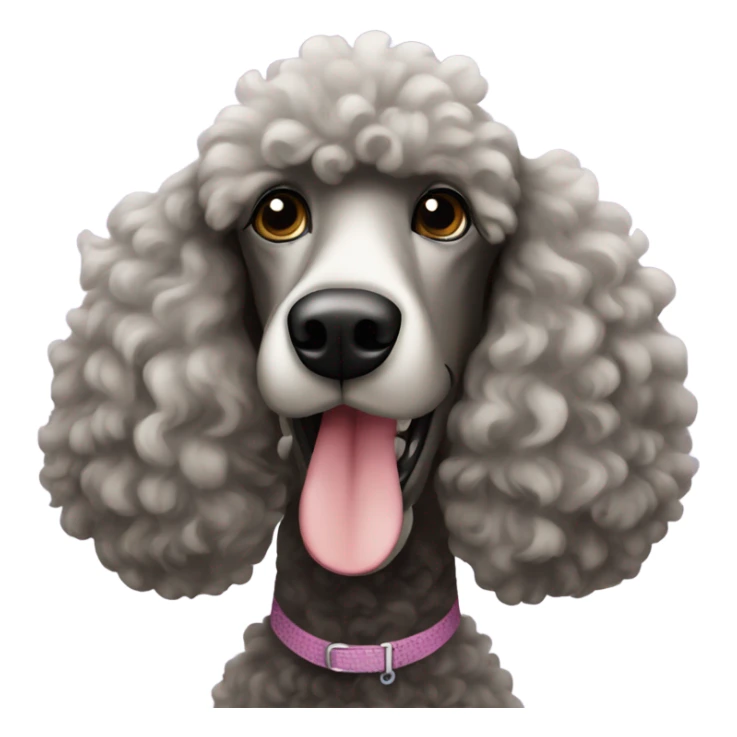 Large poodle on north padre island sticker