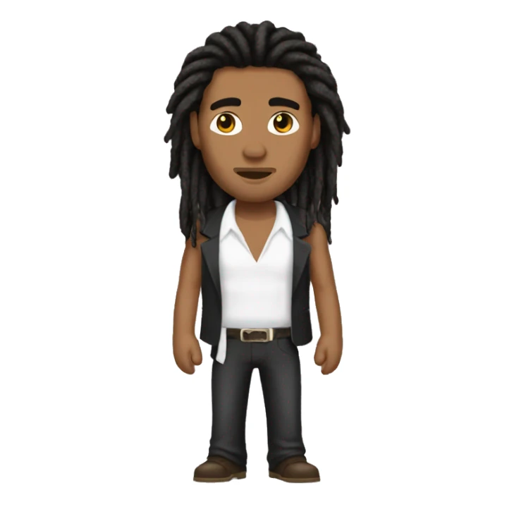 Tony Montana With His Skin Color Brown and he got dreads sticker