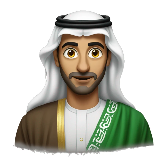 photorealistic Faisal of Saudi Arabia sticker