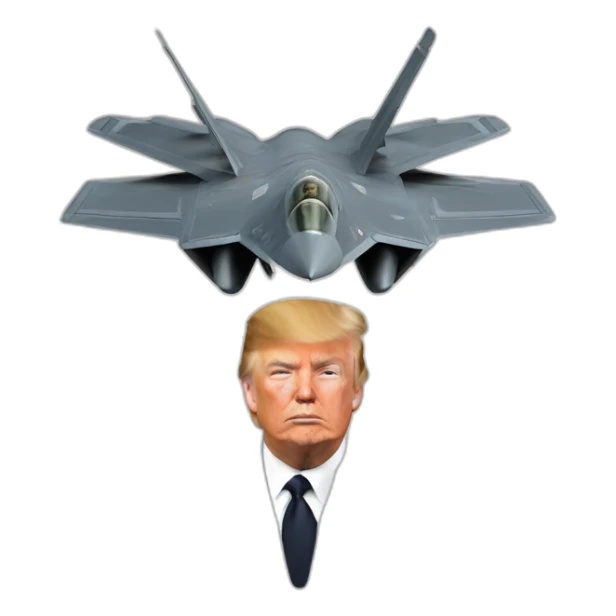 Trump f22 jet sticker