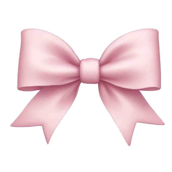Soft pink bow sticker