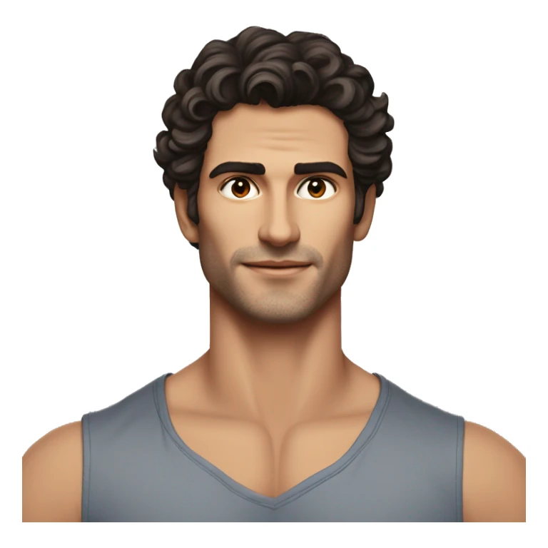 Manu Ríos is a 6-foot-tall Spanish actor and model with a lean, athletic build. He has fair skin, dark brown tousled hair, and striking hazel eyes. His sharp jawline, high cheekbones,  sticker