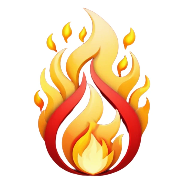 Make emojis for a server called crimson fire dominion sticker