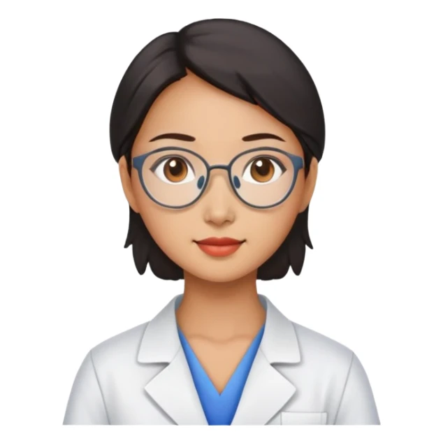 Chinese scientist woman super realistic  sticker