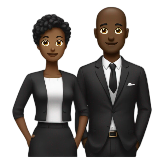 Plusieurs hommes noires avec une femme blanche sticker