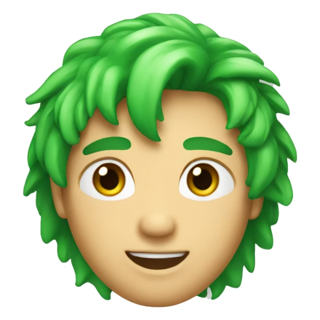 Cœur vert emoji dormeur sticker