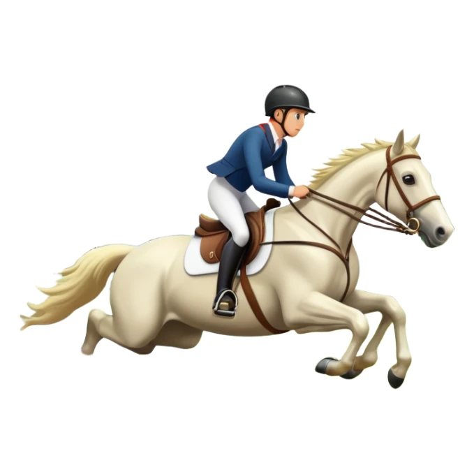 horse and rider jumping a ditch (3 day eventing) sticker
