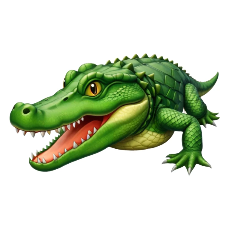 full body of alligator, front view sticker