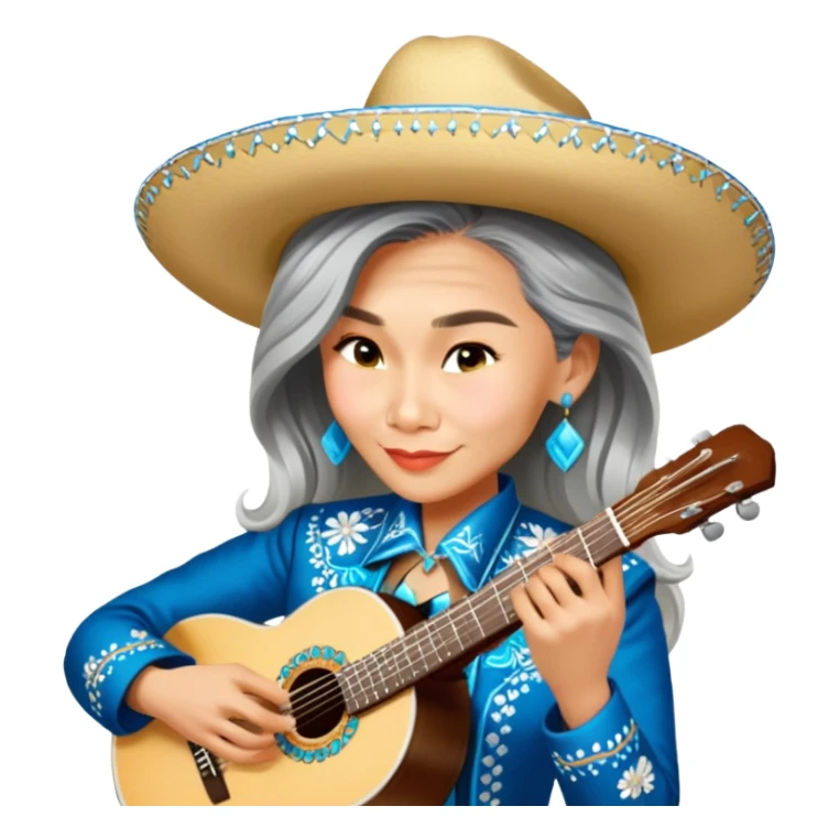 Mariachi Guitarist sticker