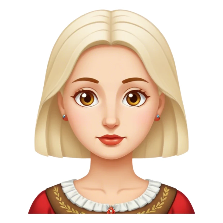 traditional polish european woman sticker