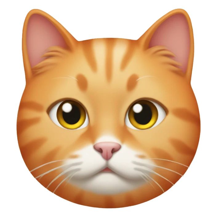 Fat orange girl cat sticker