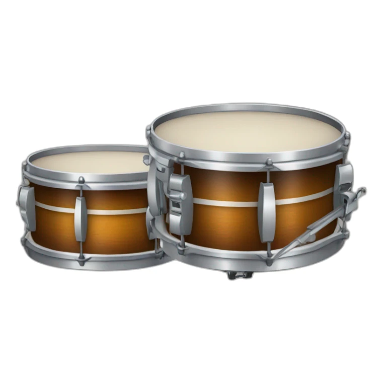 snare and bass drum sticker