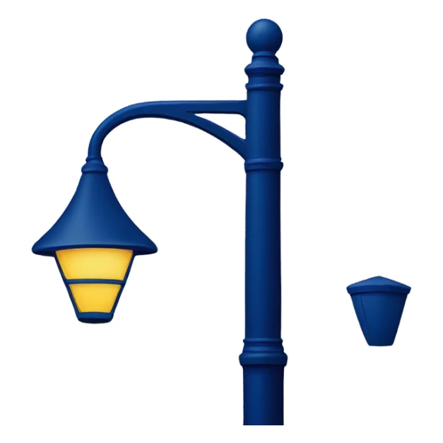 navi blue 
street lamp sticker