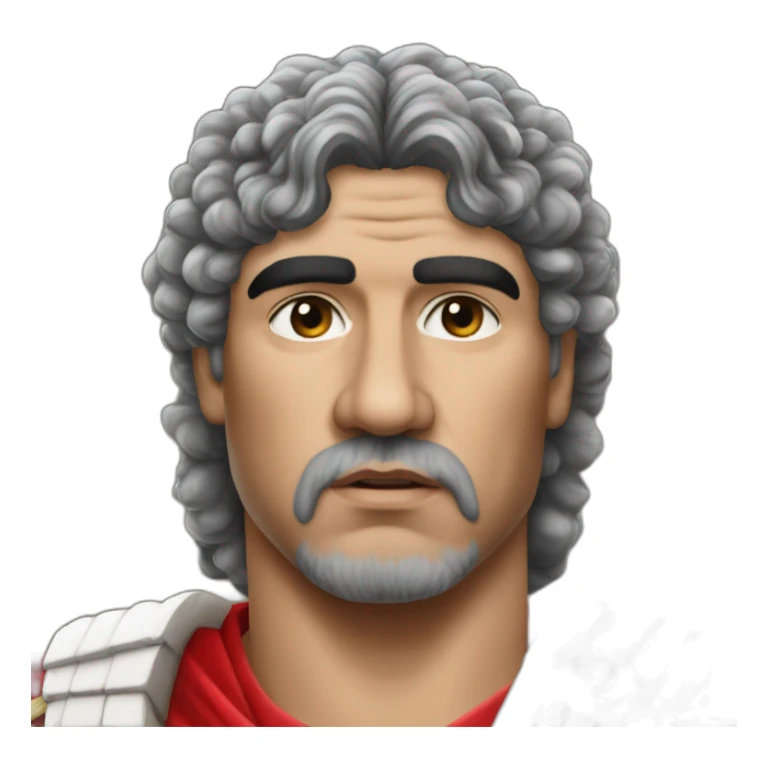 Realistic-Maradona-dressed-as-a-Roman-emperor sticker