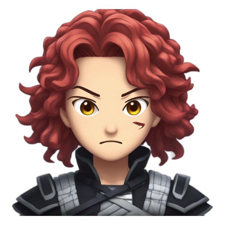 Tanjiro Kamado Demon SLayer Angry sticker