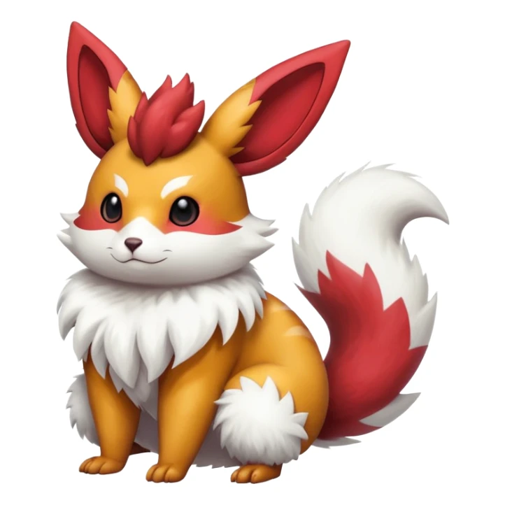 Shiny Furret-Flareon-Minccino-Zangoose-Hybrid (Full body) sticker