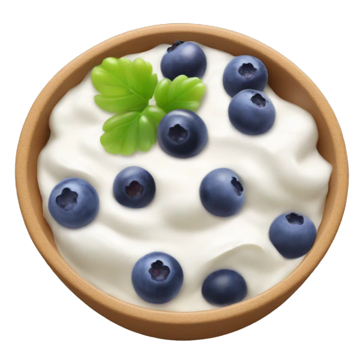 yoghurt bowl with grapes and blueberries sticker