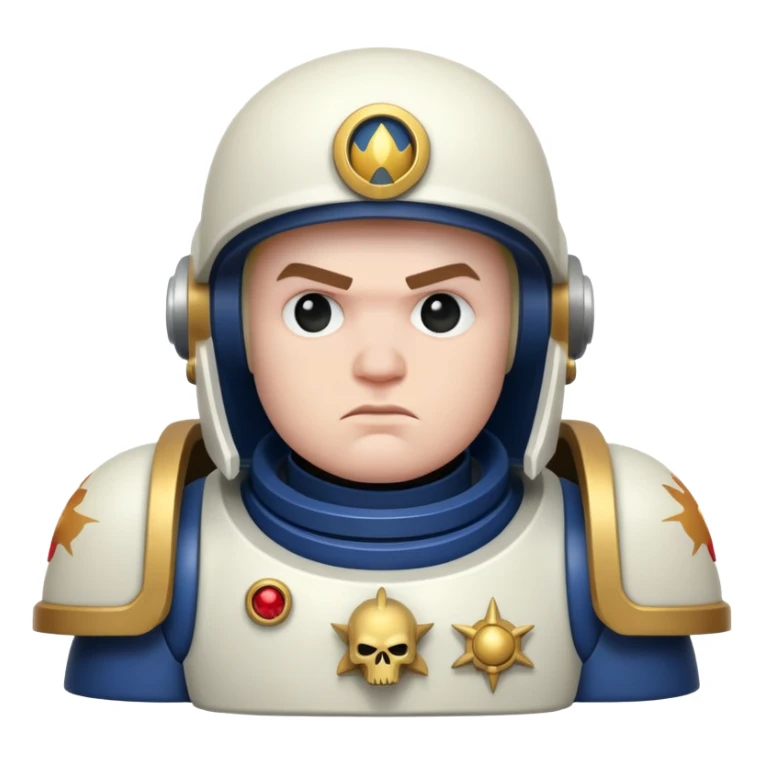 curious space marine sticker