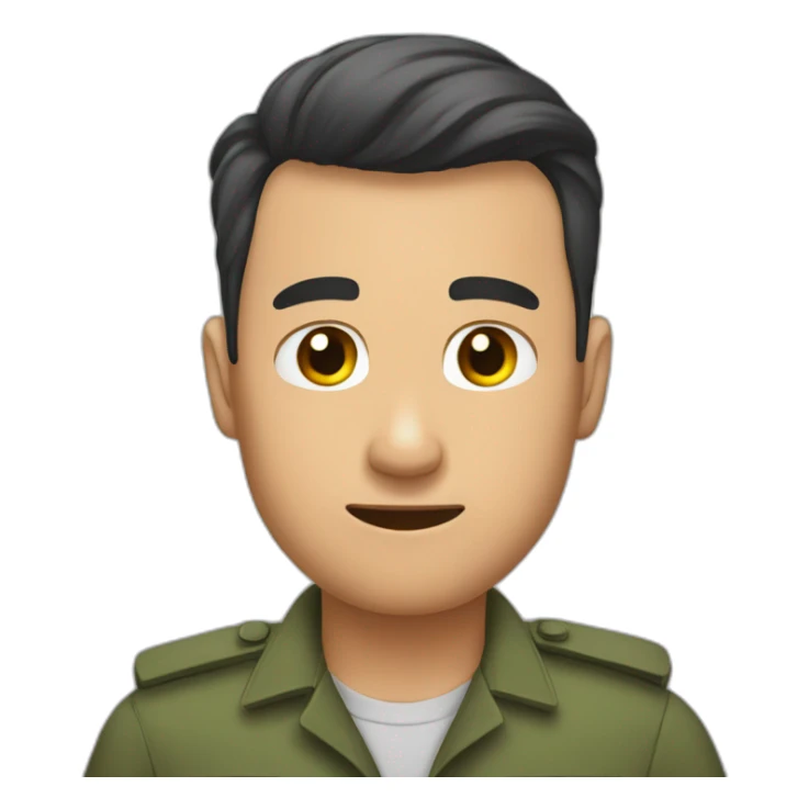 An saf man that His hands are between his hairs and want to pull his hairs sticker