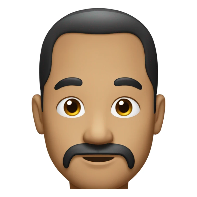 no face with side eye and a black man bun with chuncky nose sticker