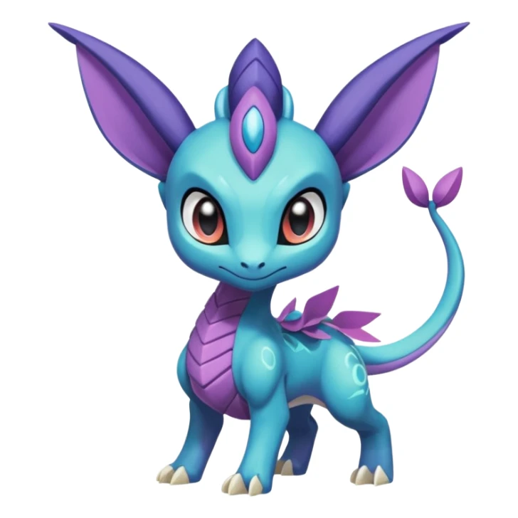 Meloetta-Suicune-Spyro-Toothless-Stitch-Pokémon-Fakémon-creature-hybrid sticker