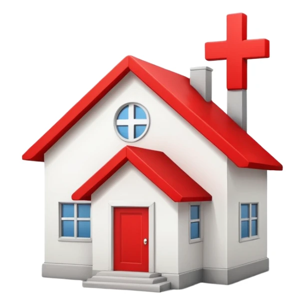 a house crossed out with a red cross sticker