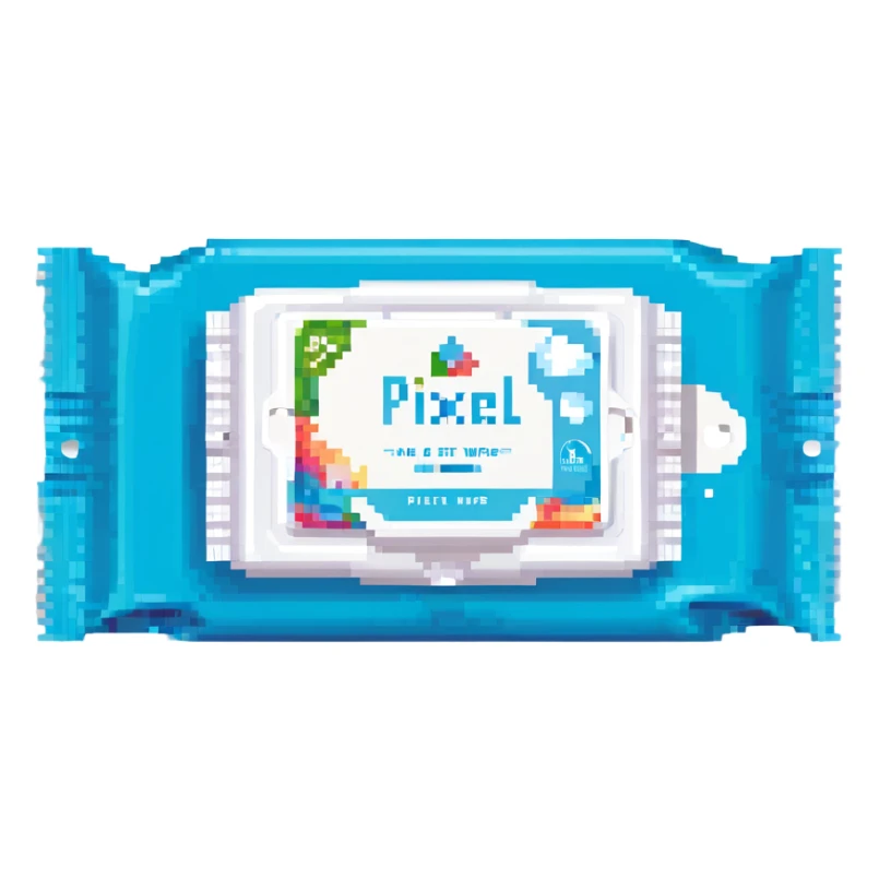 A pack of wet wipes sticker